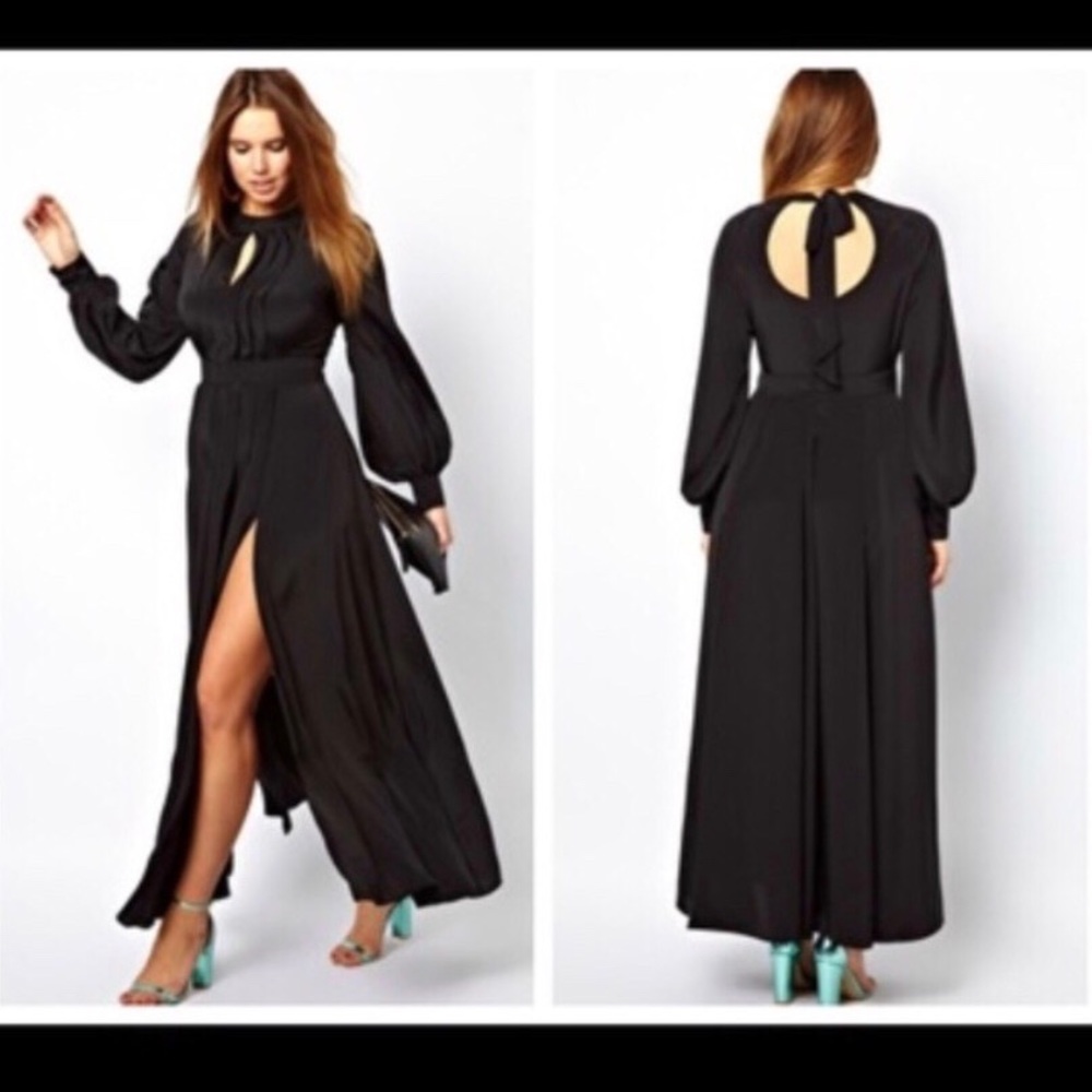ASOS Curve Black Maxi Dress